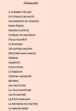 Recueil de pensées ou la chorégraphiedes mots